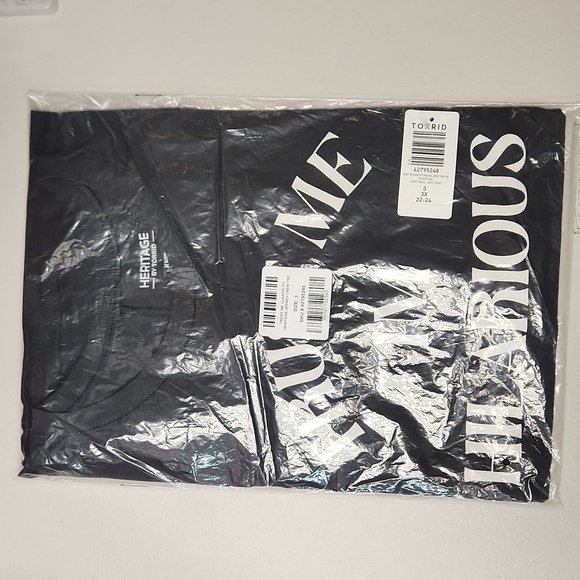 ❤️NWT VINTAGE TORRID TEE "I'M HILARIOUS" SOFT COTTON CREW NECK GRAPHIC TOP PLUS - Picture 10 of 11